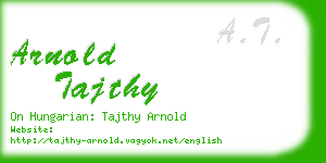 arnold tajthy business card